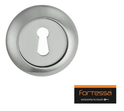 Click Here To Enlarge This Photo Of Fortessa - FRESC-PC - Round Raised Keyhole Escutcheon Polished Chrome Finish