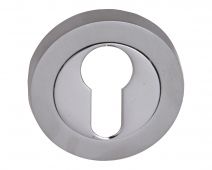Fortessa - FEESC-SPC - Round Euro-Profile Escutcheon Satin&sol;Polished Chrome Finish