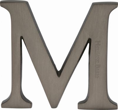 Click Here To Enlarge This Photo Of C1565 2 M-MB Heritage Brass Alphabet M Pin Fix 51mm &lpar;2"&rpar; Matt Bronze Finish