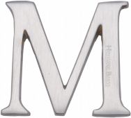 C1565 2 M-SC Heritage Brass Alphabet M Pin Fix 51mm &lpar;2"&rpar; Satin Chrome Finish