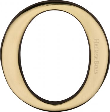 Click Here To Enlarge This Photo Of C1565 2 O-PB Heritage Brass Alphabet O Pin Fix 51mm &lpar;2"&rpar; Polished Brass Finish