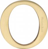 C1565 2 O-SB Heritage Brass Alphabet O Pin Fix 51mm &lpar;2"&rpar; Satin Brass Finish