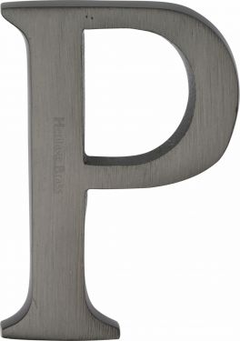 Click Here To Enlarge This Photo Of C1565 2 P-MB Heritage Brass Alphabet P Pin Fix 51mm &lpar;2"&rpar; Matt Bronze Finish