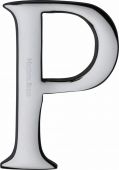 C1565 2 P-PC Heritage Brass Alphabet P Pin Fix 51mm &lpar;2"&rpar; Polished Chrome Finish