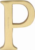 C1565 2 P-SB Heritage Brass Alphabet P Pin Fix 51mm &lpar;2"&rpar; Satin Brass Finish