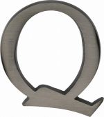 C1565 2 Q-MB Heritage Brass Alphabet Q Pin Fix 51mm &lpar;2"&rpar; Matt Bronze Finish