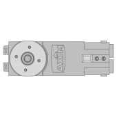 L27252 - AXIM TC-9901 Concealed Transom Closer Body Only Size 1 &lpar;No Hold Open&rpar;