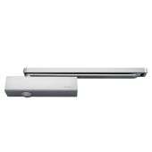 L23555 - BRITON 2320B&period;T&period;SES Size 2-4 Cam Action Door Closer with Softline Cover - Silver &lpar;Pull side of door or pull side transom&rpar;