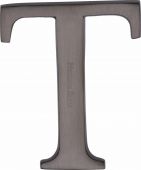 C1565 2 T-MB Heritage Brass Alphabet T Pin Fix 51mm &lpar;2"&rpar; Matt Bronze Finish