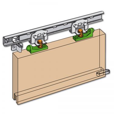 Click Here To Enlarge This Photo Of 1188 - HENDERSON J2 Marathon Junior Single Track Sliding Door Gear &lpar;400-750mm Opening Width&rpar;