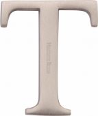 C1565 2 T-SN Heritage Brass Alphabet T Pin Fix 51mm &lpar;2"&rpar; Satin Nickel Finish