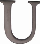 C1565 2 U-MB Heritage Brass Alphabet U Pin Fix 51mm &lpar;2"&rpar; Matt Bronze Finish