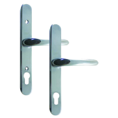 L17789 - Yale Polished Chrome Espagnolette Handles R&sol;H - 92mm Centres - Adjustable Screw Centres - 270mm Backplate