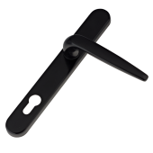 L28980 - Trojan Black Espagnolette Handles - 92&sol;62mm Centres - 210mm Screw Centres - 240mm Backplate