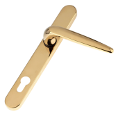L28982 - Trojan Gold Espagnolette Handles - 92&sol;62mm Centres - 210mm Screw Centres - 240mm Backplate