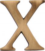 C1565 2 X-AT Heritage Brass Alphabet X Pin Fix 51mm &lpar;2"&rpar; Antique Brass Finish