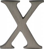 C1565 2 X-MB Heritage Brass Alphabet X Pin Fix 51mm &lpar;2"&rpar; Matt Bronze Finish