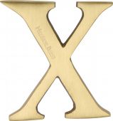 C1565 2 X-SB Heritage Brass Alphabet X Pin Fix 51mm &lpar;2"&rpar; Satin Brass Finish