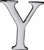 C1565 2 Y-PC Heritage Brass Alphabet Y Pin Fix 51mm &lpar;2"&rpar; Polished Chrome Finish