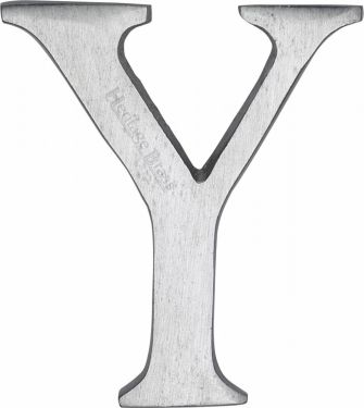 Click Here To Enlarge This Photo Of C1565 2 Y-SC Heritage Brass Alphabet Y Pin Fix 51mm &lpar;2"&rpar; Satin Chrome Finish