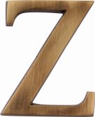 C1565 2 Z-AT Heritage Brass Alphabet Z Pin Fix 51mm &lpar;2"&rpar; Antique Brass Finish