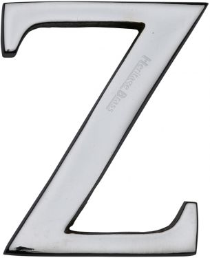 Click Here To Enlarge This Photo Of C1565 2 Z-PC Heritage Brass Alphabet Z Pin Fix 51mm &lpar;2"&rpar; Polished Chrome Finish