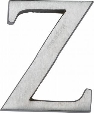 Click Here To Enlarge This Photo Of C1565 2 Z-SC Heritage Brass Alphabet Z Pin Fix 51mm &lpar;2"&rpar; Satin Chrome Finish