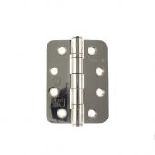 Atlantic - AHR1433PSS&lpar;3&rpar; Grade 13 Fire Rated Radius Corner Ball Bearing Hinges 4" x 3" x 3mm - Polished Stainless Steel &lpar;Pack of 3&rpar;