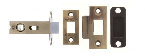 Click Here To Enlarge This Photo Of Atlantic - AL25AB Bolt Through Tubular Mortice Latch 2&period;5" - Antique Brass