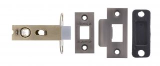 Atlantic - AL25MBN Bolt Through Tubular Mortice Latch 2&period;5" - Matt Gun Metal