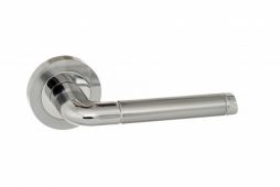 Atlantic - ECO40SCPC Eco 'Ocean' Aluminium Lever on Round Rose - Satin&sol;Polished Chrome