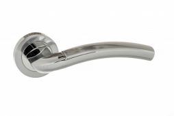 Atlantic - ECO50SCPC Eco 'Crest' Aluminium Lever on Round Rose - Satin&sol;Polished Chrome
