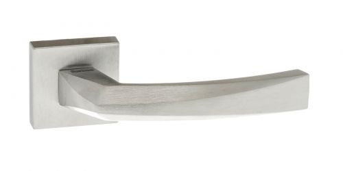 Click Here To Enlarge This Photo Of Atlantic - FMS268SC Forme 'Crystal' Designer Lever on Minimal Square Rose - Satin Chrome