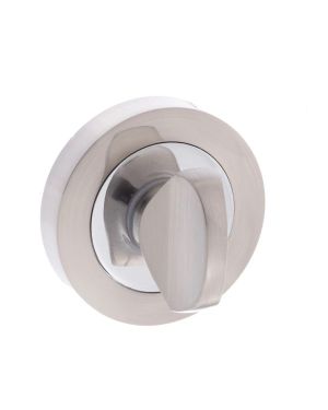 Click Here To Enlarge This Photo Of Atlantic - MWCSNCP Mediterranean WC Turn and Release on Round Rose - Satin Nickel&sol;Polished Chrome