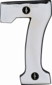 C1566 7-PC Heritage Brass Numeral 7 Face Fix 76mm &lpar;3"&rpar; Polished Chrome Finish