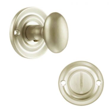 Click Here To Enlarge This Photo Of Atlantic - OEOWCSN Old English Solid Brass Oval WC Turn and Release - Satin Nickel