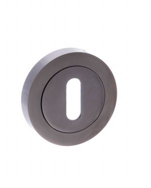 Click Here To Enlarge This Photo Of Atlantic - S2ESCKRBN STATUS Key Escutcheons on Round Rose - Black Nickel
