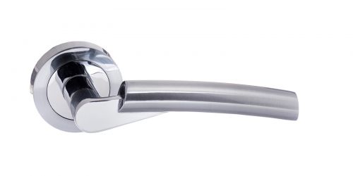 Click Here To Enlarge This Photo Of Atlantic - S32RSCPC STATUS 'Florida' Lever on Round Rose - Satin&sol;Polished Chrome