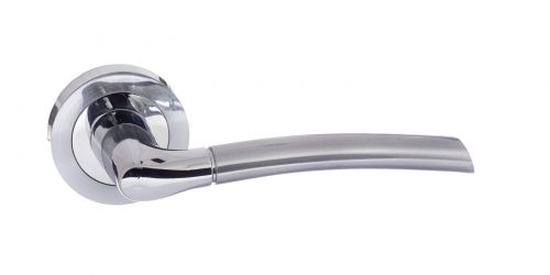 Click Here To Enlarge This Photo Of Atlantic - S33RSCPC STATUS 'Indiana' Lever on Round Rose - Satin&sol;Polished Chrome