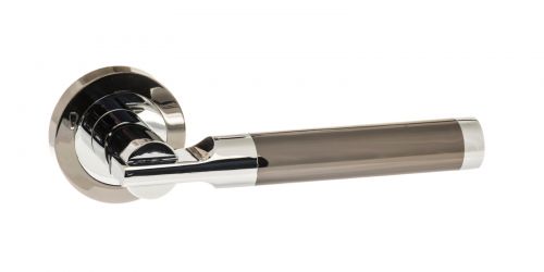 Click Here To Enlarge This Photo Of Atlantic - S36RBNPC STATUS 'Dakota' Lever on Round Rose - Black Nickel&sol;Polished Chrome