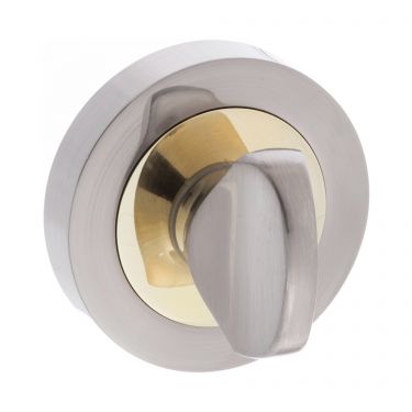 Click Here To Enlarge This Photo Of Atlantic - S3WCRSNBP STATUS WC Turn and Release on Round Rose - Satin Nickel&sol;Polished Brass