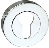 Atlantic - SPMESCECP Senza Pari Euro Escutcheons on Round Rose - Polished Chrome