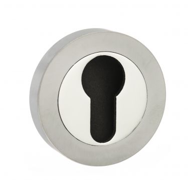 Click Here To Enlarge This Photo Of Atlantic - SPMESCESNNP Senza Pari Euro Escutcheons on Round Rose - Satin Nickel&sol;Nickel Plate