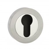 Atlantic - SPMESCESNNP Senza Pari Euro Escutcheons on Round Rose - Satin Nickel&sol;Nickel Plate