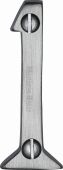 C1567 1-SC Heritage Brass Numeral 1 Face Fix 51mm &lpar;2"&rpar; Satin Chrome Finish