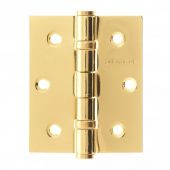Atlantic - A2HB32525BP 3" x 2&period;5" x 2&period;5mm Ball Bearing Hinges Polished Brass Plated