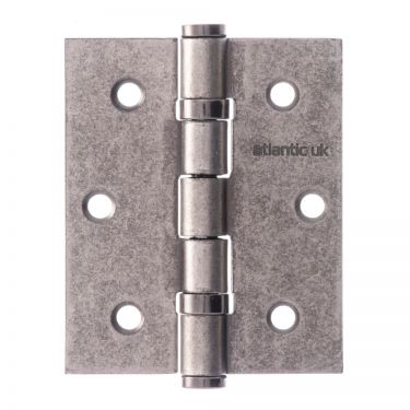 Click Here To Enlarge This Photo Of Atlantic - A2HB32525DS 3" x 2&period;5" x 2&period;5mm Ball Bearing Hinges Distressed Silver