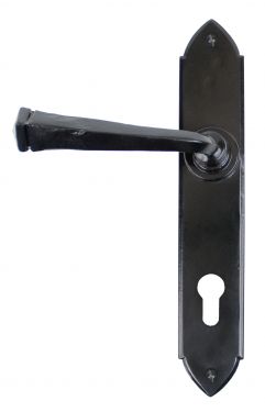 Click Here To Enlarge This Photo Of 33273 From The Anvil Black Gothic Lever Espag&period; Lock Set  - 92mm Centres - 192mm Screw Centres