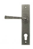 33704 From The Anvil Pewter Avon Lever Espag&period; Lock Set  - 92mm Centres - 216mm Screw Centres