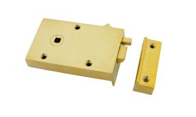 83570 From The Anvil Polished Brass Left Hand Bathroom Latch